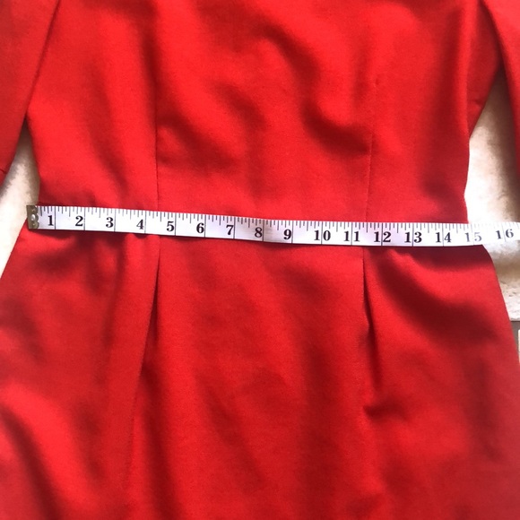 J. Crew Teddie Wool Blend Red Sheath Dress 6 - Picture 12 of 15